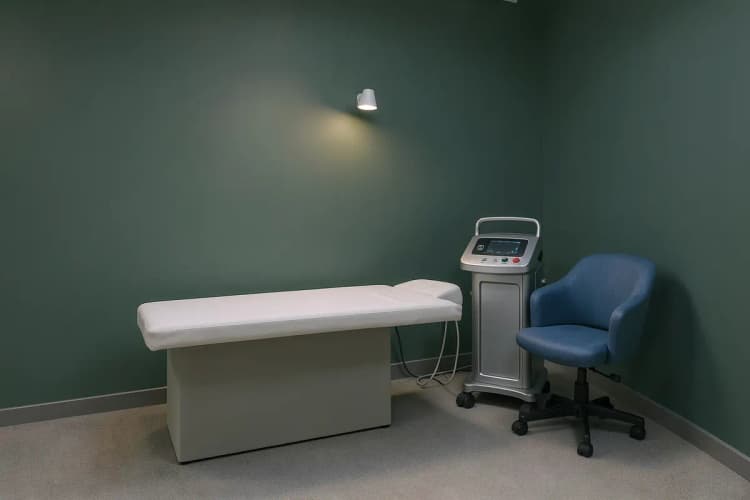 Clínica de estética com equipamentos para secagem de vasinhos, termo de busca: clínica de tratamento estético para pernas