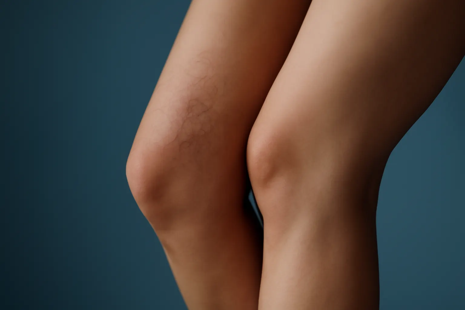vasinhos nas pernas de uma mulher, com foco nas veias dilatadas